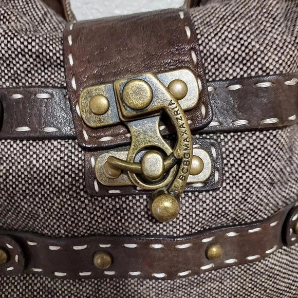 bcbgmaxazria Leather and tweed shoulder bag - Picture 3 of 16